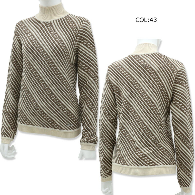 ヒールクリーク Heal Creek 002-12211 レディース 長袖 セーター ケーブル編み ゴルフウェア スポーツウェア 秋冬春