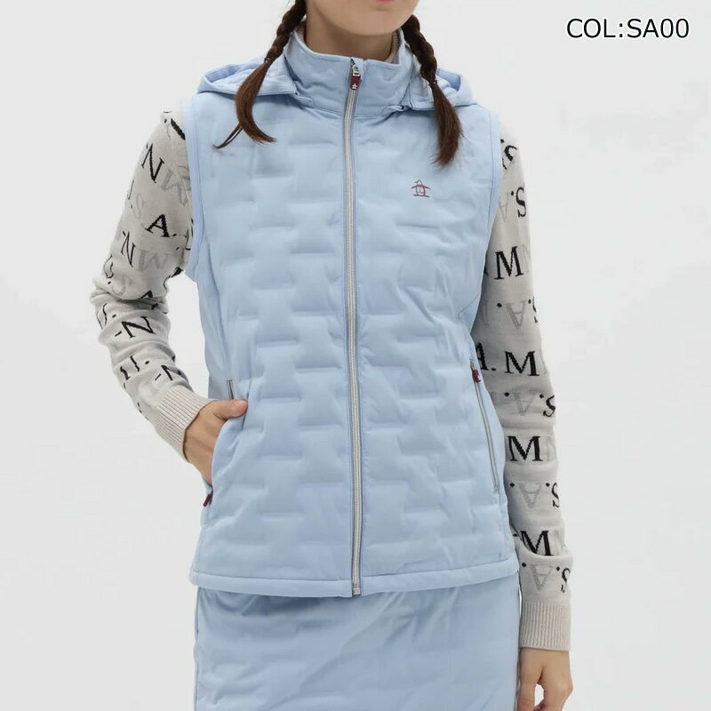 2025年秋冬モデルマンシングウェア MunsingwearMG5FVE23L レディース ベストフルジップ アウター ゴルフウェアスポーツウェア 秋冬春