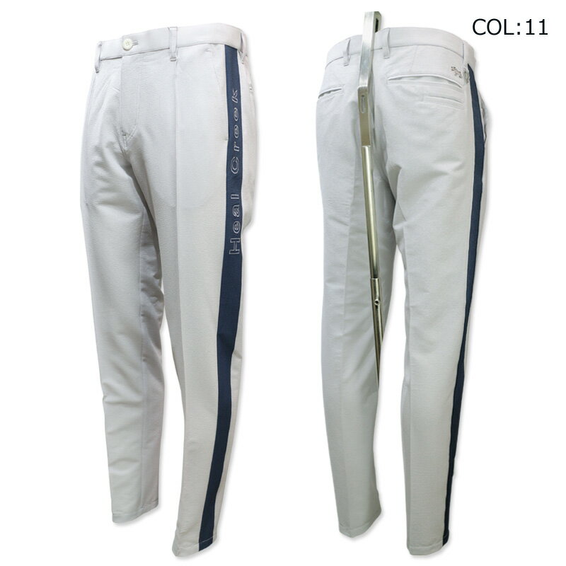 ヒールクリーク Heal Creek 001-78411 メンズ ロングパンツ サッカー生地 ゴルフウェア スポーツウェア 春夏