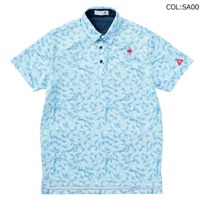 ルコックゴルフ Le coq sportif GOLF LG5SHS09M メンズ 半袖ポロシャツ ストレッチ 吸汗速乾 ゴルフウェア スポーツウェア 春夏