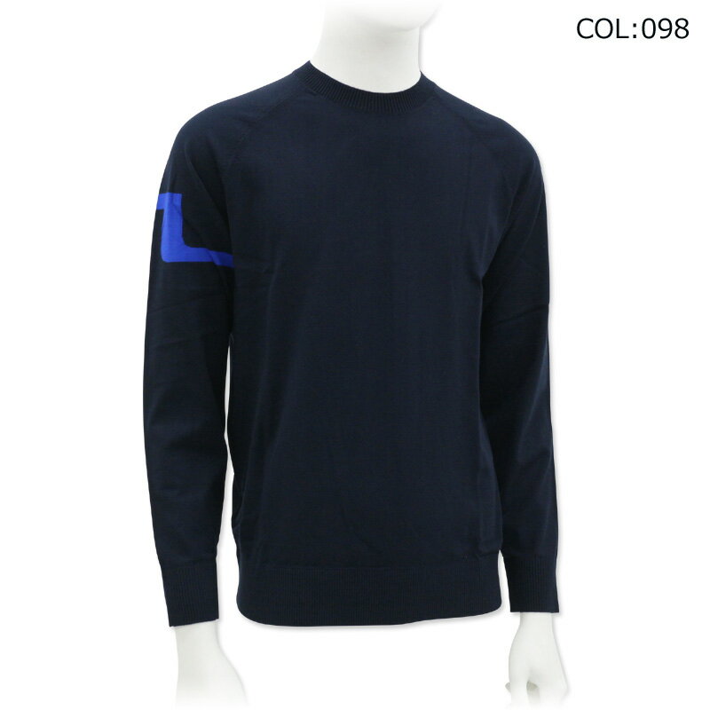 ジェイリンドバーグ J.LINDEBERG 071-12913 メンズ セーター 袖ロゴ ゴルフウェア スポーツウェア 秋冬