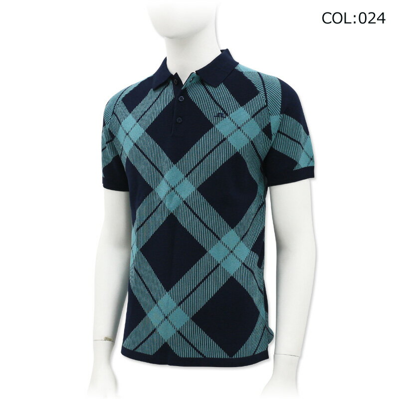 ジェイリンドバーグ J.LINDEBERG 071-12240 メンズ ニットポロシャツ GLENMUIR ゴルフウェア スポーツウェア 秋冬春
