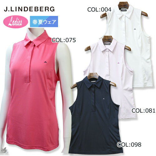 ジェイリンドバーグ J.LINDEBERG 072-26470 レディース ノースリーブ ストレッチ 吸水速乾 春夏 ゴルフウェア スポーツウェア