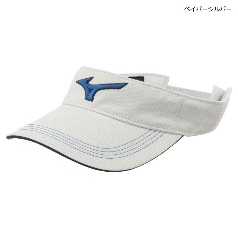 ミズノ MIZUNO 52MW1A25 メンズ コットンツイルロゴバイザー サンバイザー 帽子 ゴルフウェア スポーツ用品 春夏秋冬