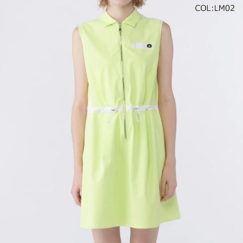 2026年春夏モデル ランバン LANVIN VG6SOP61L レディース ノースリーブ ワンピース ドライタッチ ゴルフウェア ストレッチ 春夏