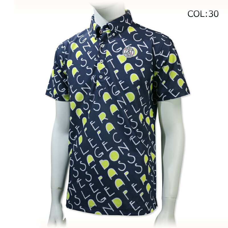 アンパスィ and per se AMS9644X2 メンズ 半袖 ポロシャツ ストレッチ 吸汗速乾 ゴルフウェア スポーツウェア 春夏