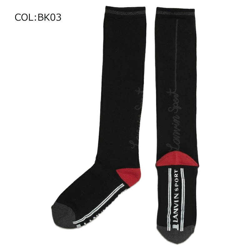 【ネコポス配送可能】 ランバン スポール LANVIN SPORT VLX0057B8H レディース ソックス ハイソックス ゴルフウェア