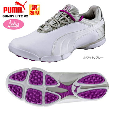 【訳あり】プーマ ゴルフ サニーライト V2 ウィメンズ スパイクレス ゴルフシューズ 188668 [PUMA GOLF SUNNYLITE V2 Women's SPIKELESS GOLF SHOES] USモデル