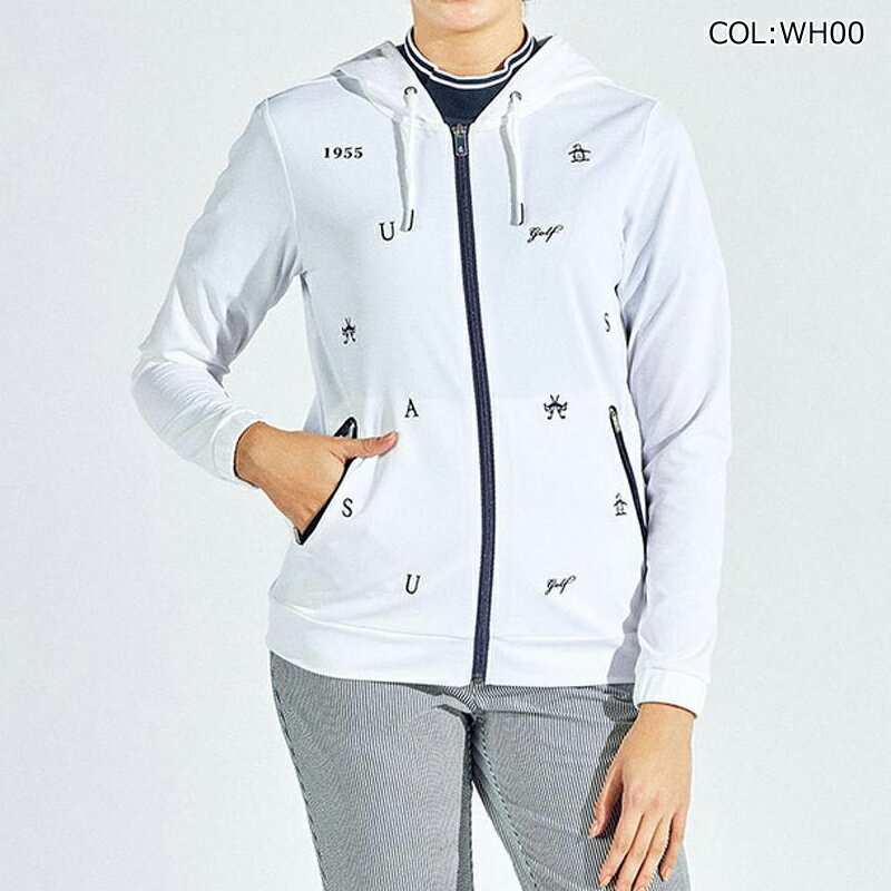 マンシングウェア Munsingwear MG5SSW22L レディース 長袖 パーカー ブルゾン UVカット 吸汗速乾 ストレッチ ゴルフウェア スポーツウェア 春夏秋
