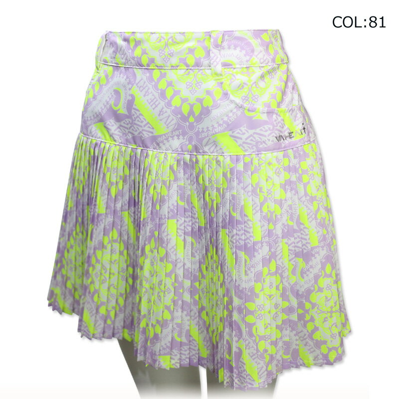 ビバハート VIVA HEART 012-71440 レディース スカート 撥水 プリーツ ゴルフウェア スポーツウェア 春夏