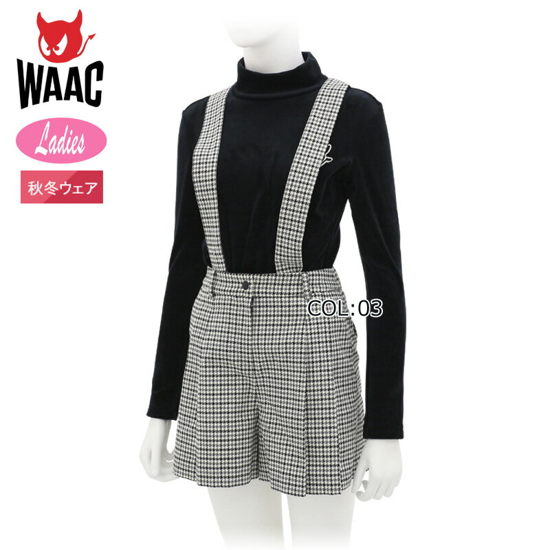 ワック WAAC 072344450 レディース サスペンダー ショートパンツゴルフウェア スポ...