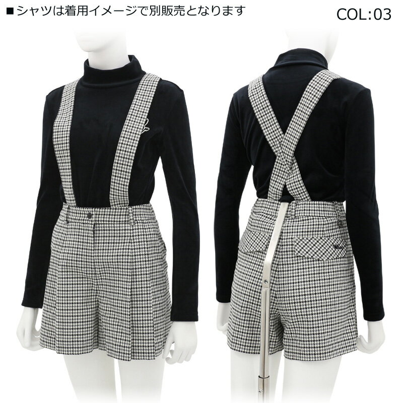 ワック WAAC 072344450 レディース サスペンダー ショートパンツゴルフウェア スポ...