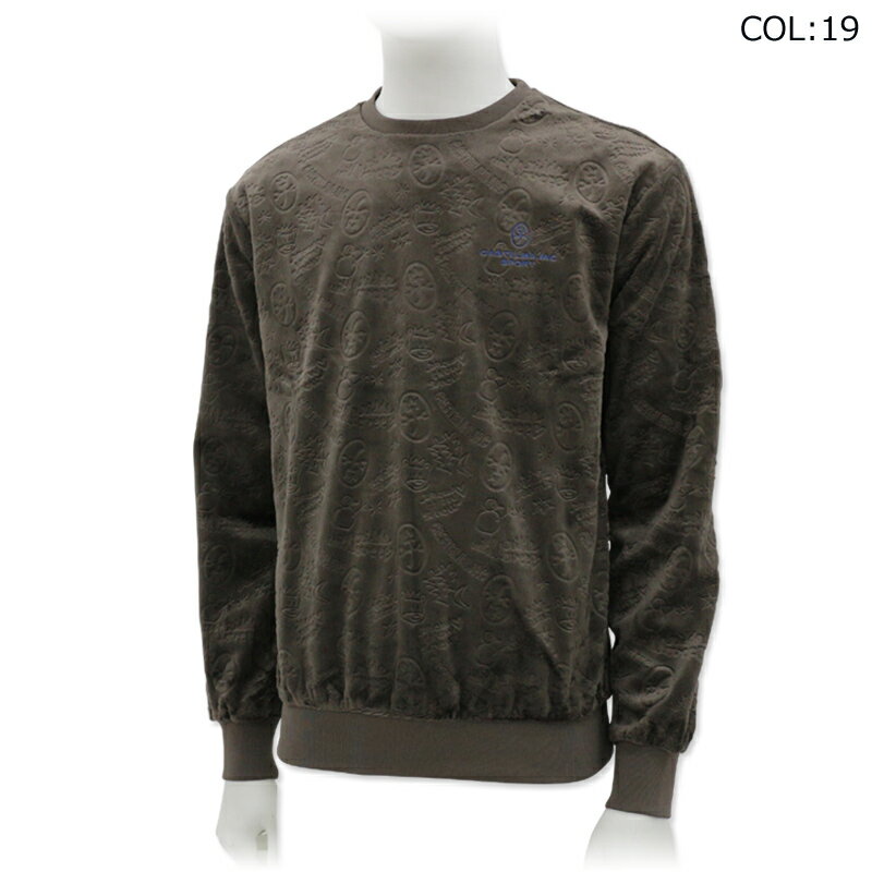 カステルバジャック CASTELBAJAC 7234470107 メンズ トレーナー プルオーバーシャツ 厚手 ベロア ゴルフウェア スポーツウェア 秋冬