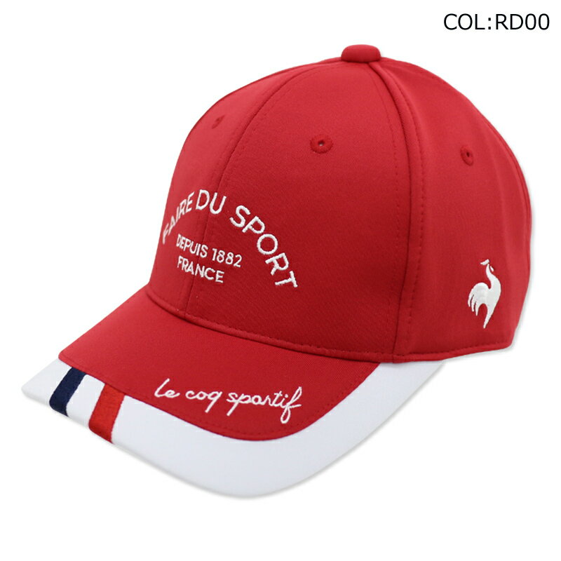 ルコックゴルフ le coq sportif GOLF QGCVJC21ECカーブキャップ吸汗速乾 抗菌防臭ゴルフウェア スポーツウェア