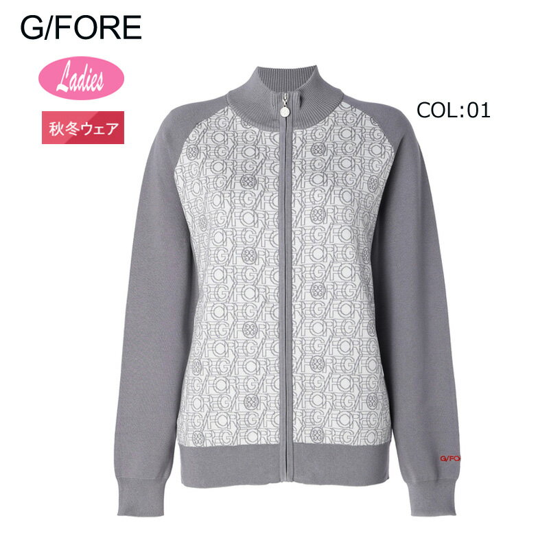 G/FORE (GFORE) ジーフォア 073213750 レディース 長袖 セーター フルジップ シルク混 ゴルフウェア スポーツウェア 秋冬春