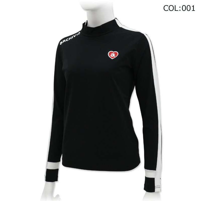アルチビオ archivio A419804 レディース 長袖 モックネック プルオーバー ストレッチ ゴルフウェア スポーツウェア 秋冬春