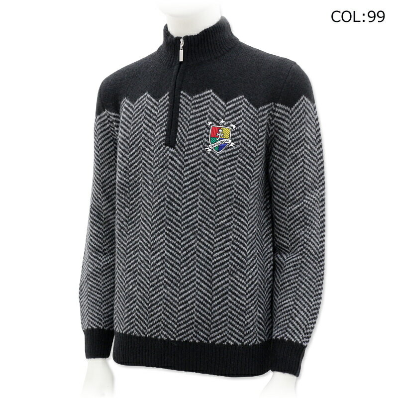 カステルバジャックスポーツ CASTELBAJACSPORTS 7214461110 メンズ ハイネックセーター ハーフジップ スポーツウェア ゴルフウェア 秋冬