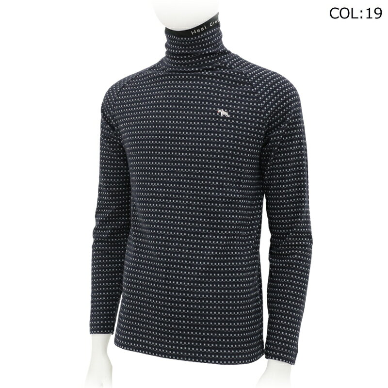 ヒールクリーク Heal Creek 001-22210 メンズ 長袖 タートルネックシャツ ゴルフウェア スポーツウェア 秋冬