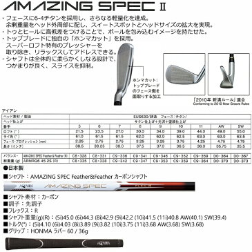 【訳あり】本間ゴルフ(ホンマ) アメージングスペック2 単品アイアン AMAZING SPEC F&Fカーボンシャフト [HONMA AMAZING SPEC 2 IRON AMAZING SPEC SHAFT]