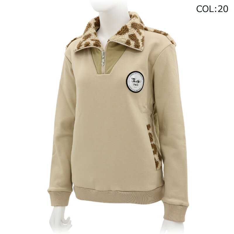 ダンスウィズドラゴン Dance With Dragon D2-262125 レディース プルオーバー ハーフジップ ジャージ ストレッチ 保温 ゴルフウェア スポーツウェア 秋冬