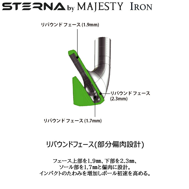 マジェスティ ゴルフ(MAJESTY GOLF) 2025 スターナ (STERNA) レディース アイアン ...