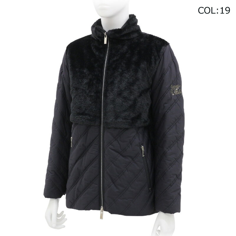 ダンスウィズドラゴン Dance With Dragon D2-321110 レディース アウター ブルゾン フルジップ ファーレイヤー ゴルフウェア スポーツウェア 秋冬