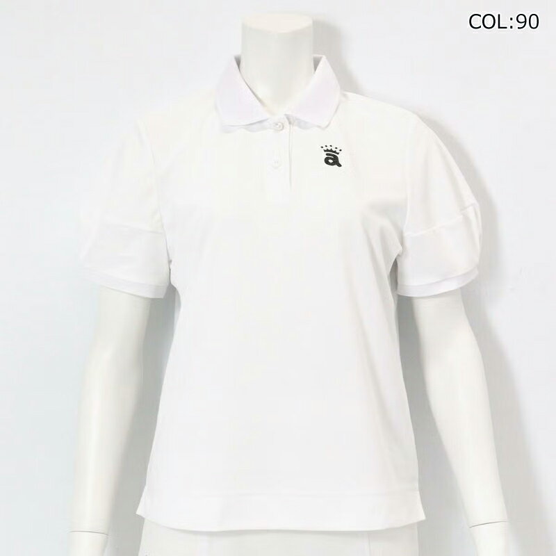 【ネコポス配送可能】アルチビオ archivio A459504 レディース ポロシャツ 半袖 UVケア加工 吸水速乾 ゴルフウェア スポーツウェア 春夏