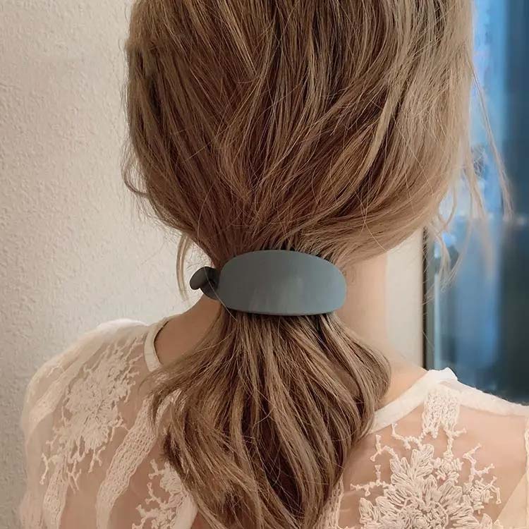 バナナクリップ マット ヘアクリップ シック シンプル つや消し ヘアアレンジ おし...
