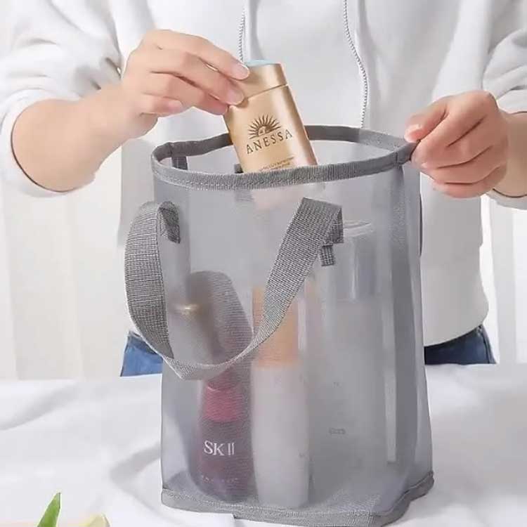 プールバッグ スパバッグ トラベルバッグ 手提げ鞄 ビーチバッグ 3個セット 軽量 ビニールバッグ ミニトートバッグ お風呂バッグ レディース メンズ 子供 メッシュ ギフト バス用品 スイミングコンパクト 小さめ 軽量 水切り 温泉バッグ 水陸両用 firststep2-10004668 firststep サンプル画像2