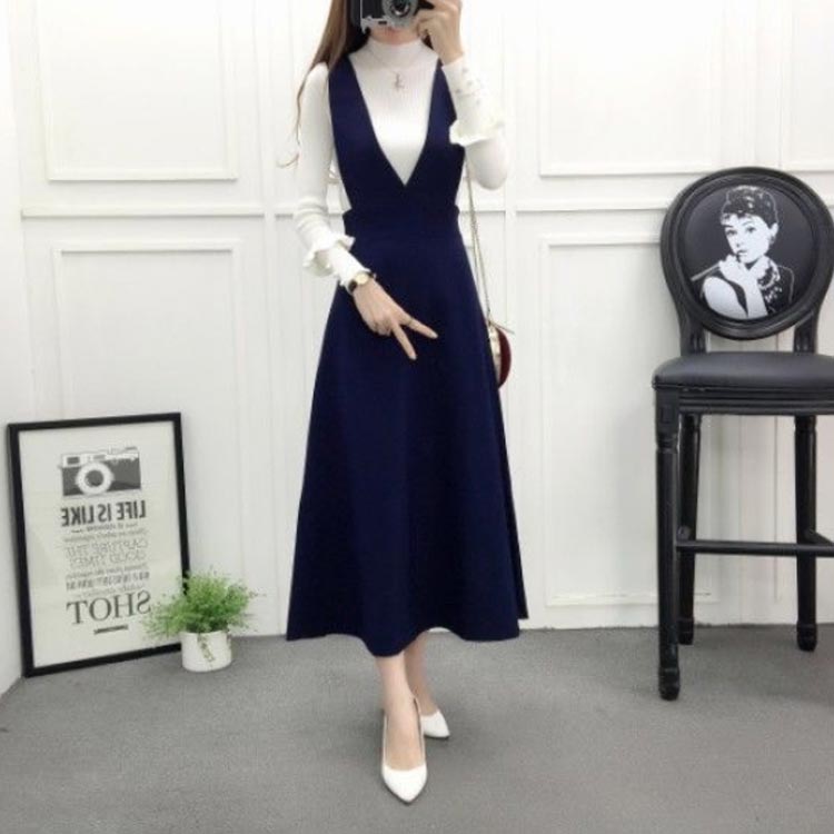 レイヤード サロペット ノースリーブ ロング マキシ丈 女性 ワンピース 秋冬 着瘦せ ジャンパースカート きれいめ 大人 ブラック おしゃれ 体型カバー オールシーズン 大きいサイズ 20代 30代 40代 春夏