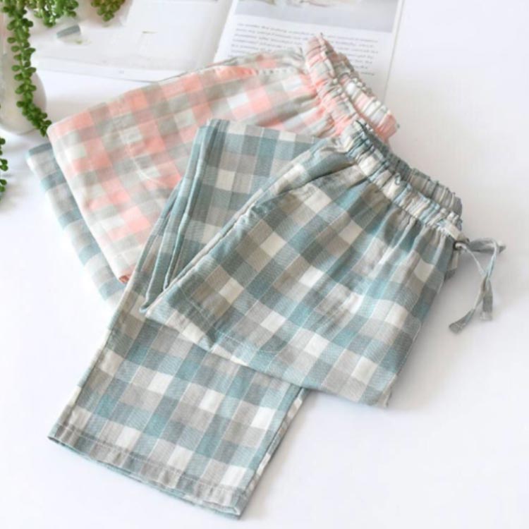 ルームパンツ チェック カジュアルウエア パジャマ イージーパンツ ルームパンツ 大きいサイズ レディース 綿 ゆったり 部屋着 ロング丈 パンツ 薄手 ルームウエア メンズ パンツ 大人気 快適 春夏 長パンツ ゆったり ボトムス オールシーズン パジャマ ギフト 男女兼用