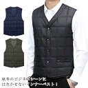 インナー メンズ 軽量 ショート丈 重ね着 インナーベスト ポケット付き 軽い 紳士服 ダウン風ベスト ビジネス 秋冬 暖かい 保温 ジャケット 防寒着 スリム...