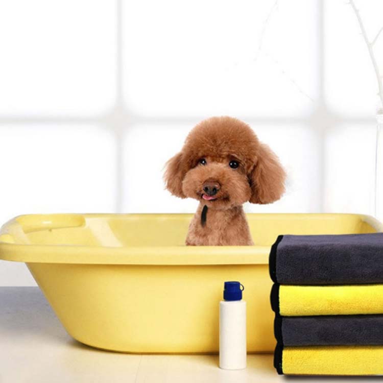 ペット用タオル 大判サイズ 速乾 バスタオル 送料無料 ペットタオル 犬 猫 超吸収 高品質ナノファイバー ループ付 シャンプー 抜群の吸水力 シャンプー 入浴 タオル ドライヤー時間短縮 布巾 犬猫専用ドライヤーの前に