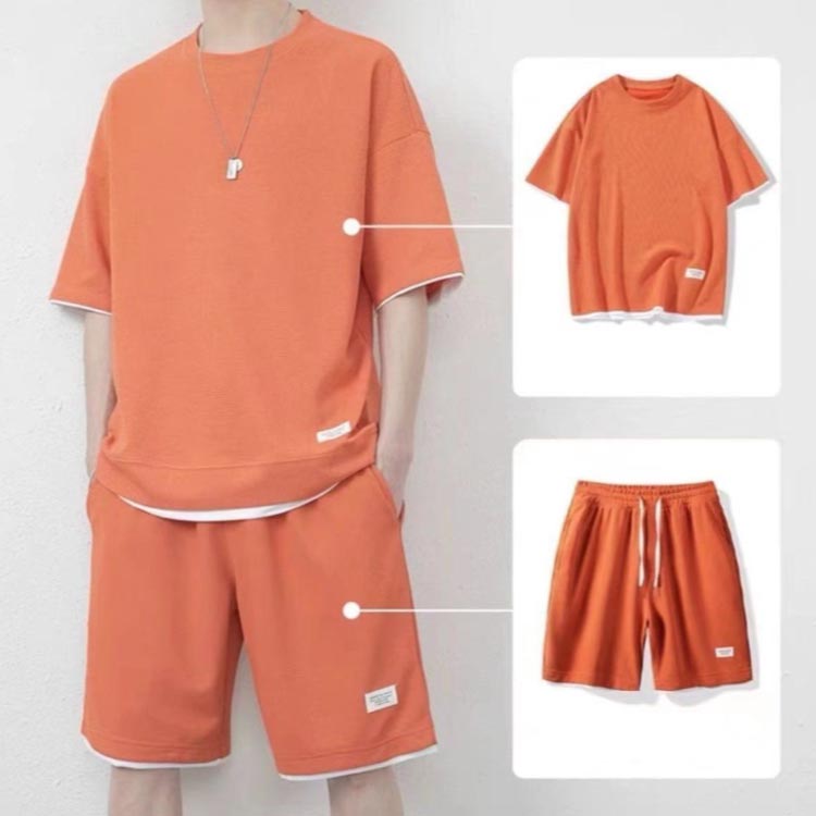 接触冷感 セットアップ メンズ 2点セット 半...の紹介画像3