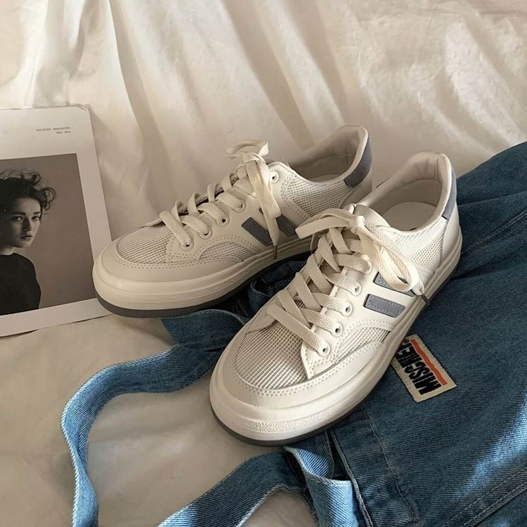 2色選べる スニーカー レディース おしゃれ 通気 防臭 防湿 女性 厚底 運動 学生 通勤 休み アウトドア 疲れにくい 四季兼用 3