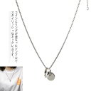 ネックレス リング チタン ステンレス製 メンズ レディース 金属アレルギー対応 ヒップホップ ストリート風 シンプル シルバー おしゃれ 長さ50cm 誕生日...