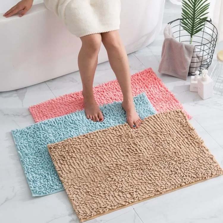 バスマット 全18色 お風呂マット 60×40cm 吸水 速乾 滑り止め 玄関マット 室内 フ...