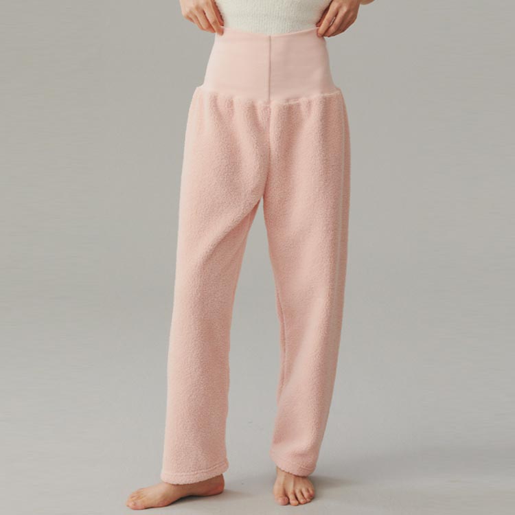 防寒 パジャマ 秋冬 部屋着 ボトムス レディース ゆったり お腹あったか ズボン ルームパンツ 下だけ 腹巻き付き パンツ ロング丈 お家 ルームパンツ 女性用 ストレッチ ふわふわお腹あったか 寒さ対策 50代 40代 30代