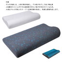 枕 肩こり ゲル 抗菌 防臭 接触冷感 ひんやり カバー付き 人間工学 ピロー 形状記憶 安眠 疲労回復(3)