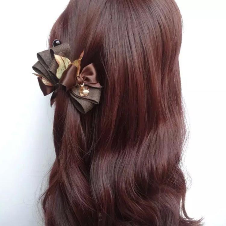 送料無料 ヘアクリップ バナナクリップ リボン グログランリボン 大きめ ヘアアク...