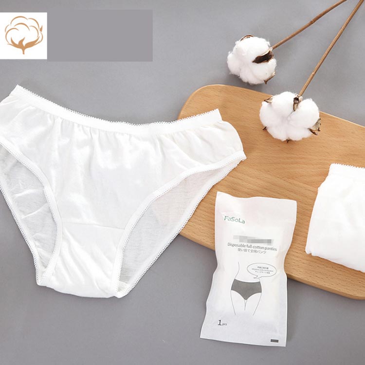 綿100％ 使い捨て ショーツ パンツ 送料無料 レディース 5枚セット EOガス滅菌済 ...