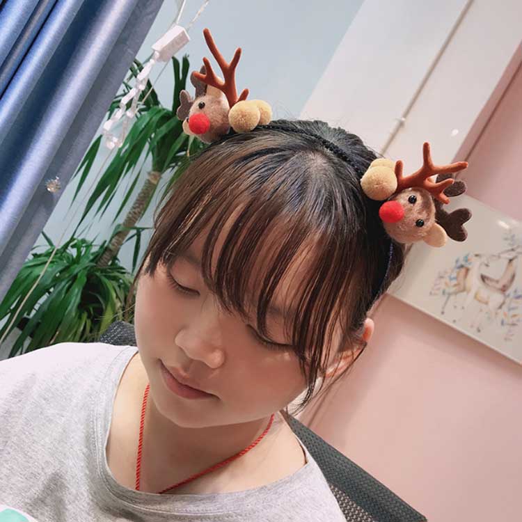 送料無料 クリスマス カチューシャ 髪飾り ヘアバンド ヘアアクセサリー トナカイ 鹿の角 ヘッド 鹿 パーティー コスプレ衣装 クリスマス飾り 頭飾り 仮装 クリスマス 文化祭 可愛い マーチカラー 大人 子供 キッズ イベント 学園祭 文化祭の商品画像 3