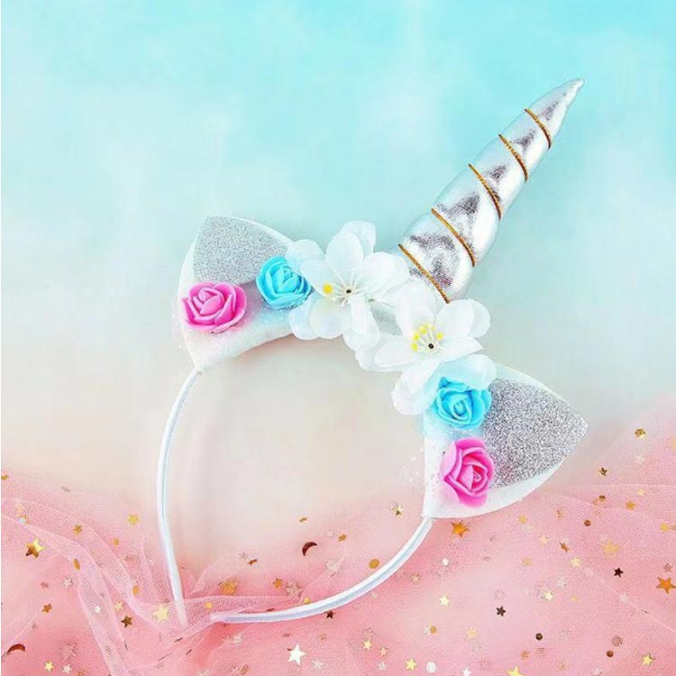 送料無料 ユニコーン カチューシャ 子ども キッズ ハロウィン アクセサリー レインボー コスプレ 仮装 小物 コスチューム カチューム ヘアアクセサリー ツノ 変装グッズ クリスマス プレゼント ギフトの商品画像 2