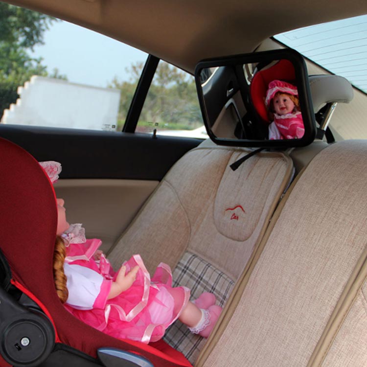 車内ミラー 補助ミラー ルームミラー 角度調整 子供 赤ちゃん ベビーミラー 後部座席 インサイトミラー 車用 曲面鏡 カー用品 大判 車載 安心 子ども お得 チャイルドシート ヘッドレスト 車用品 安全 360度回転