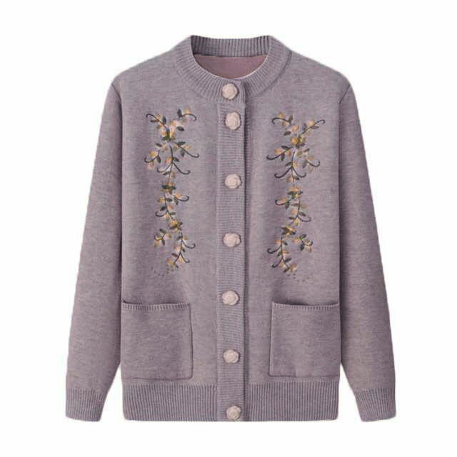 ニットカーディガン 前開きボタン レディース ...の紹介画像3