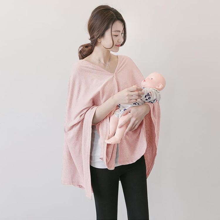 授乳ケープ ポンチョ 授乳カバー ポンチョタイプ 360℃ 見えない 綿 ケープ 授乳服 通気性 カバー お出かけ シンプル グレー ピンク ネイビー ブルー ベージュ 授乳 人気 ファッション おしゃれ 携帯便利 送料無料
