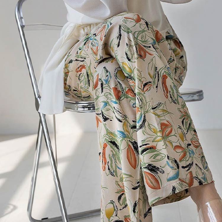 3タイプ丈 ルームパンツ レディース ワイドパンツ 9分丈 九分丈 ロング丈 ルームウェア ステテコ とろみ リラックスパンツ 総柄 ゆったり 薄手 涼しい 夏パンツ 部屋着 おしゃれ かわいい 花柄 婦人 パジャマ ロングパンツ サラテロパンツ 春 夏 秋 送料無料