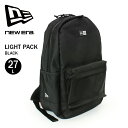 NEW ERA ニューエラ リュック リュックサック バックパック メンズ レディース ユニセックス ブラック 27L 通勤 通学 タウンユース ライトパック
