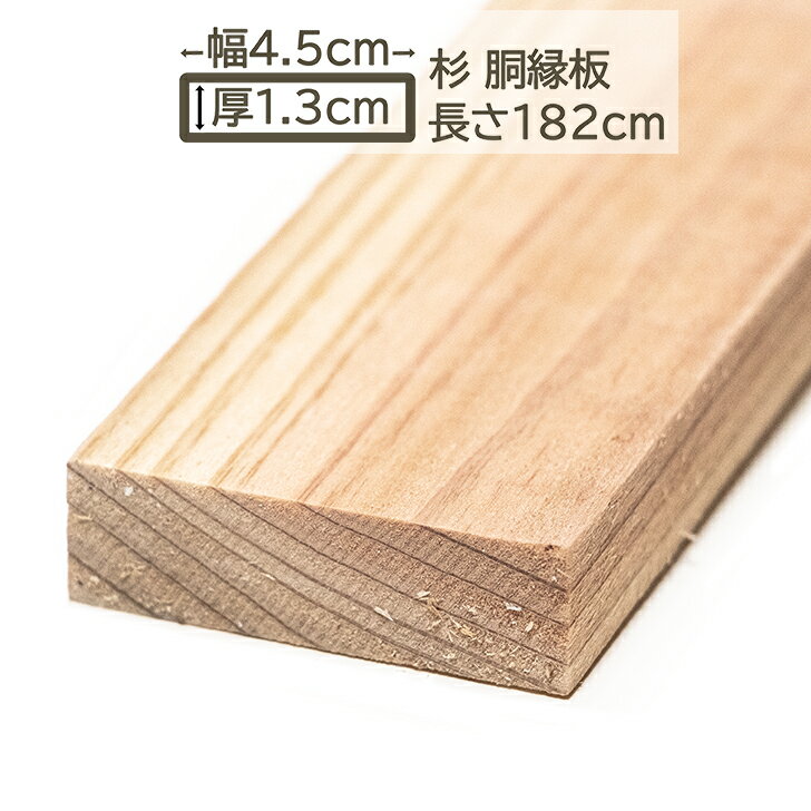 国産杉 胴縁板 4.5x1.3x182cm スギ 45x13x1820mm すぎ 杉 DIY DIY 13mm厚 1.3cm厚 45mm幅 4.5cm幅 日曜..