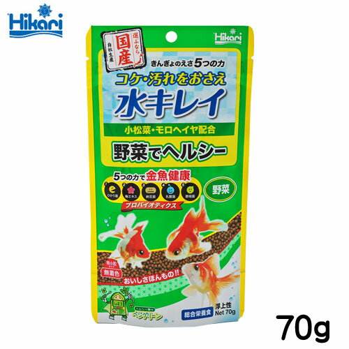 ネコポス290円キョーリン　きんぎょのえさ5つの力　野菜　70g　